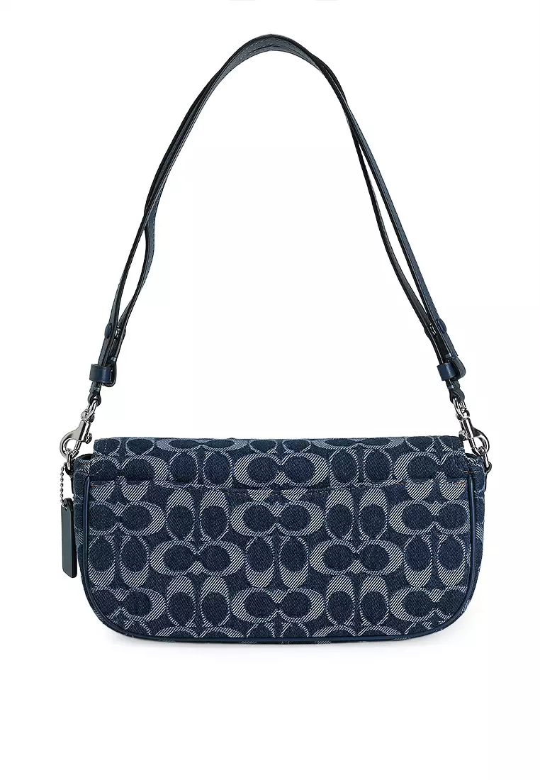 Brook Flap Chain Bag In Signature Denim (ct)