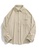 Twenty Eight Shoes beige VANSA Unisex Corduroy Long Sleeve Shirt  VCU-Sh3588 4ED97AA32D5086GS_6