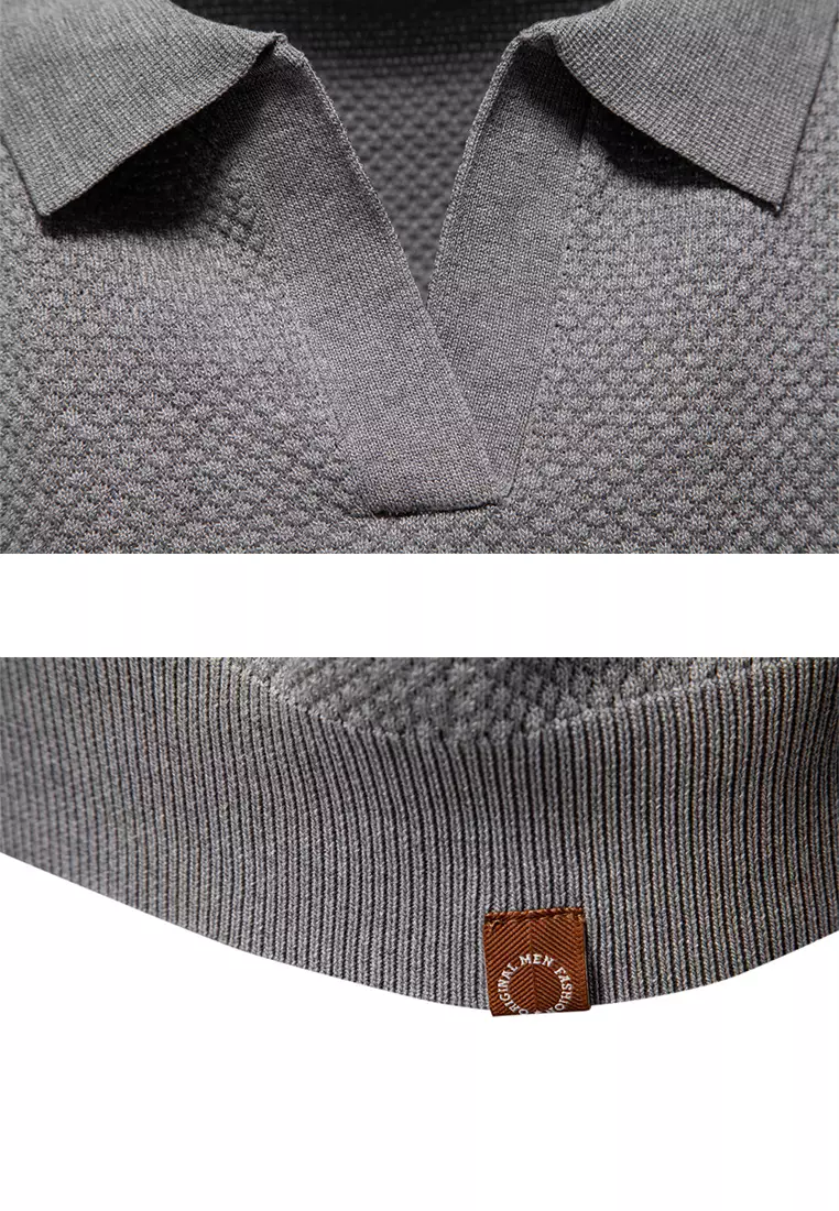 Business Textured Polo Shirt AX-PSD8025