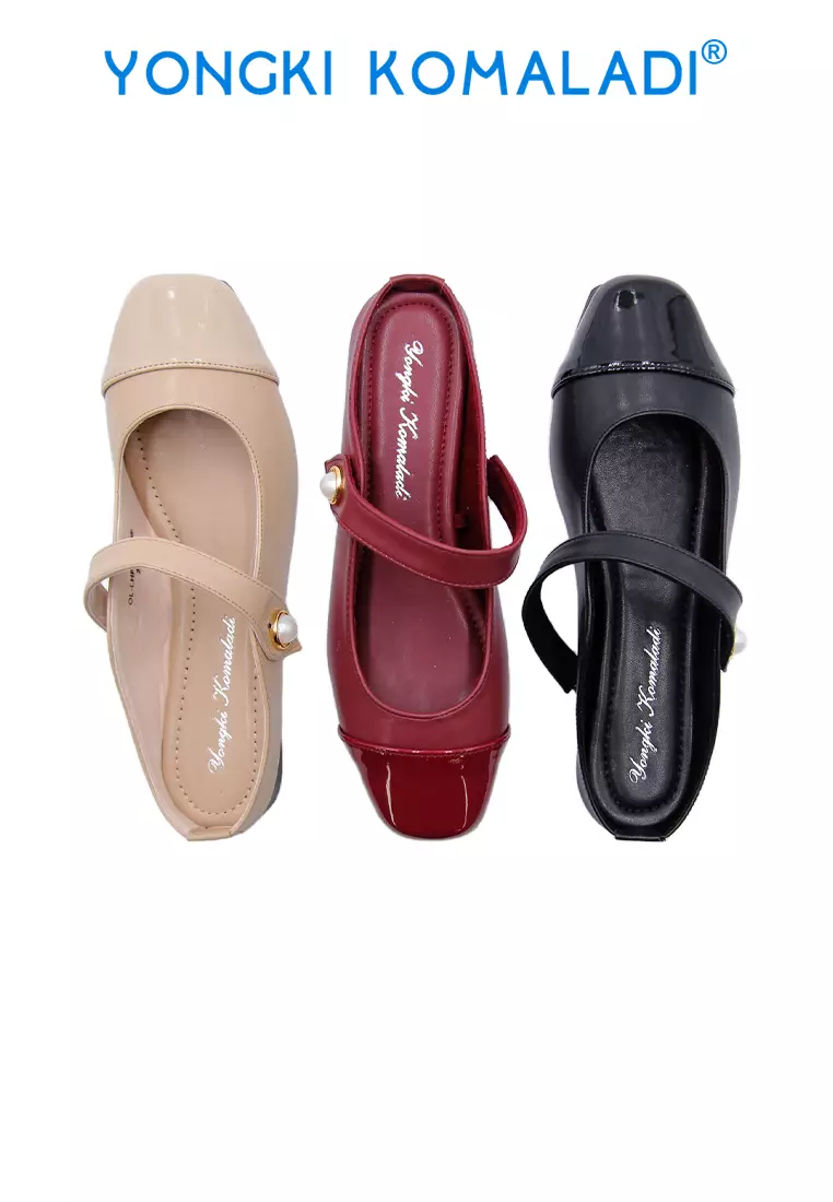 YONGKI KOMALADI JANET MULES SANDAL OL-LHF5601-BE HITAM
