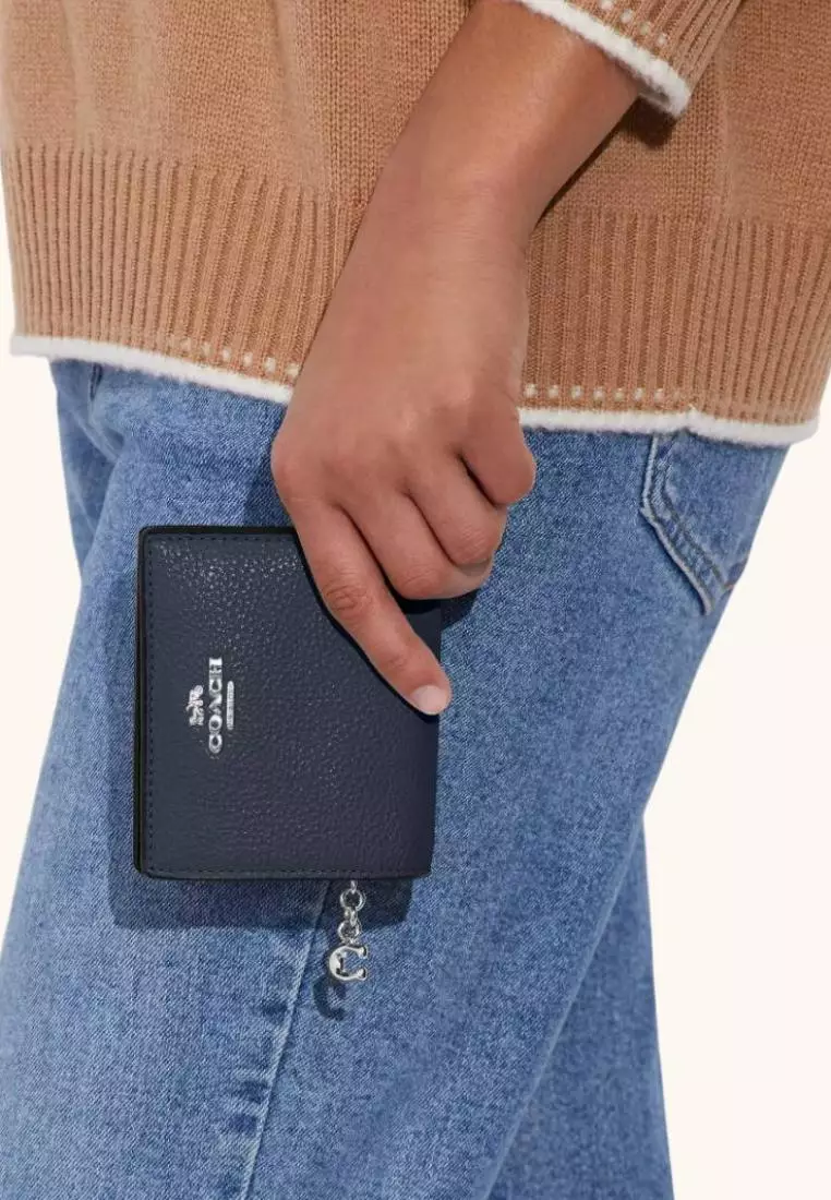 Coach Snap Wallet Denim