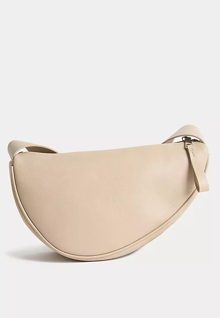 Faux Leather Sling Bag