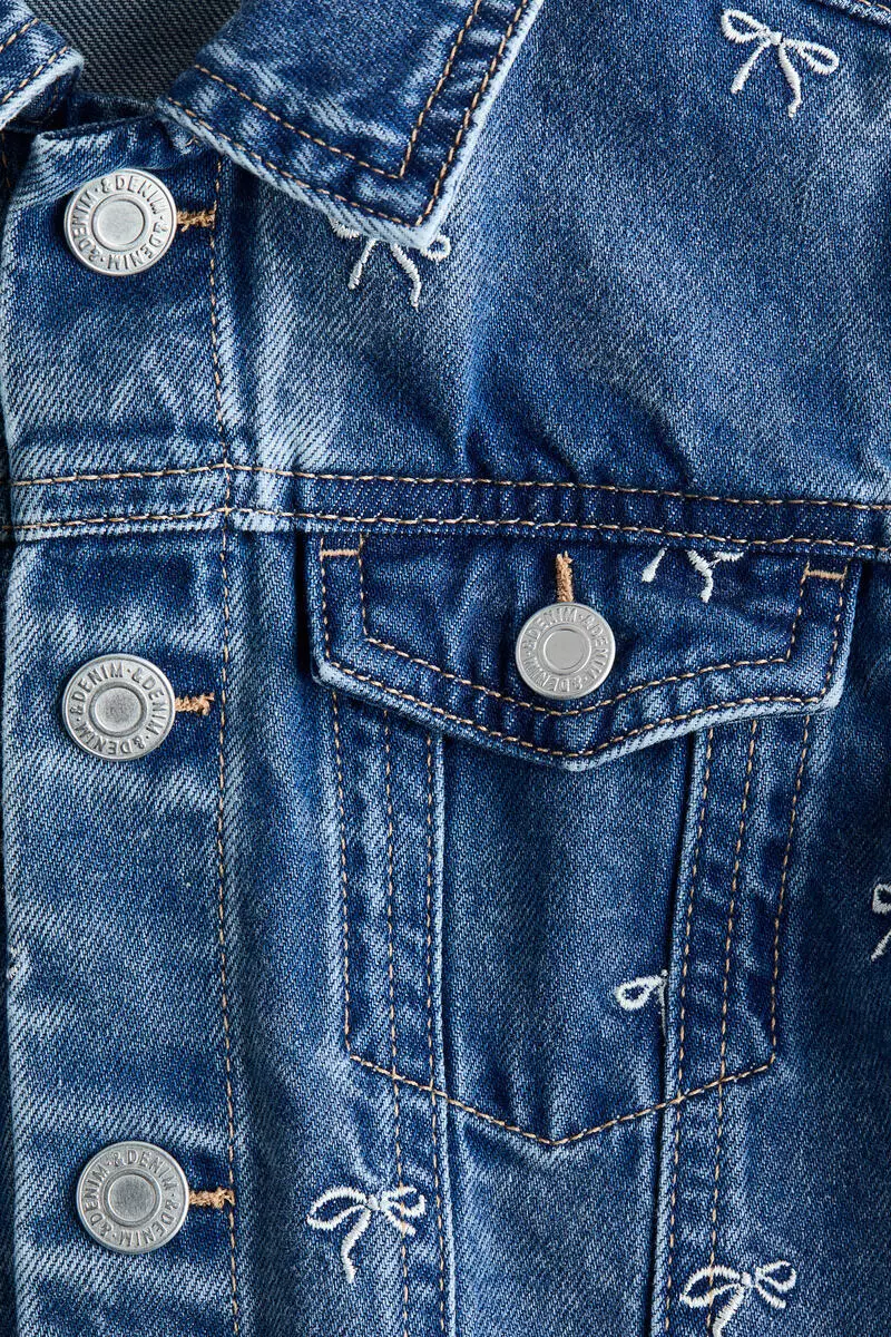 Embroidered denim jacket
