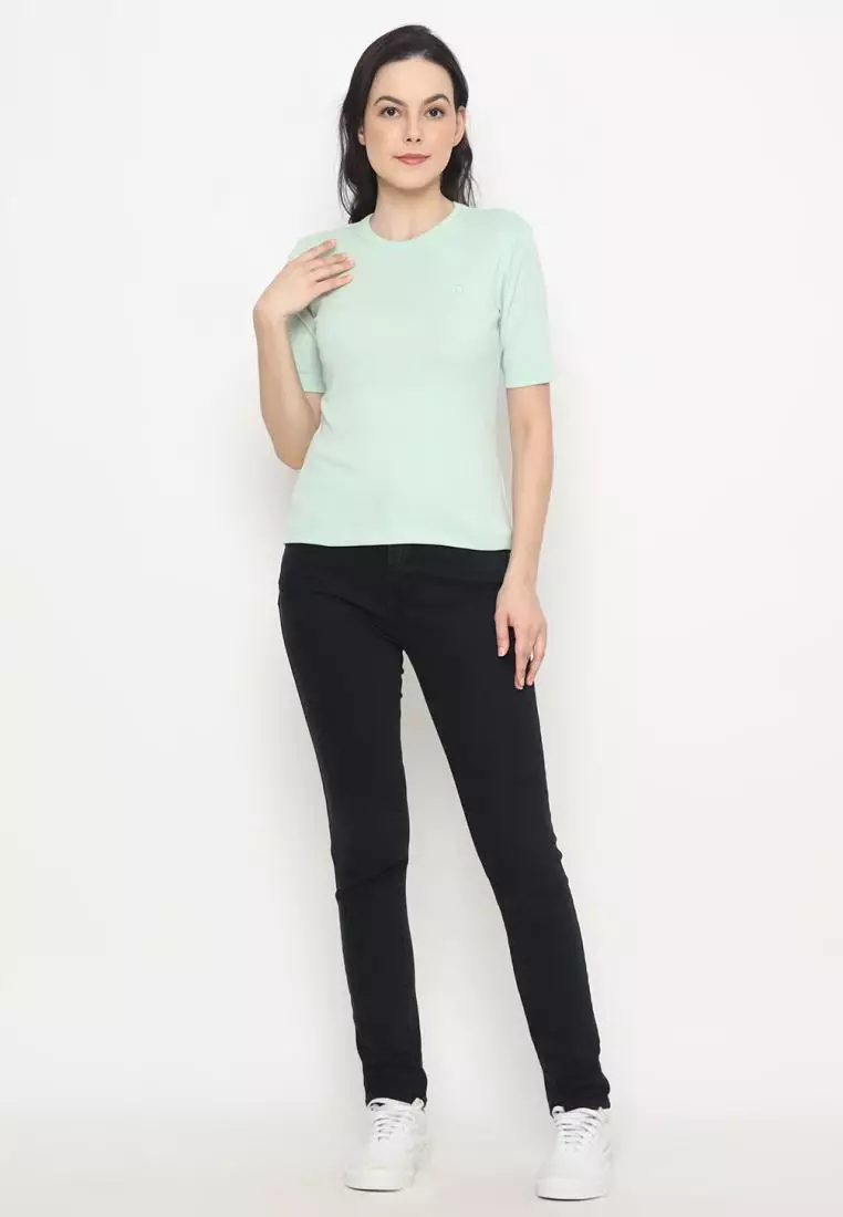 MATSUDA Kaos Wanita T Shirt Katun Flora