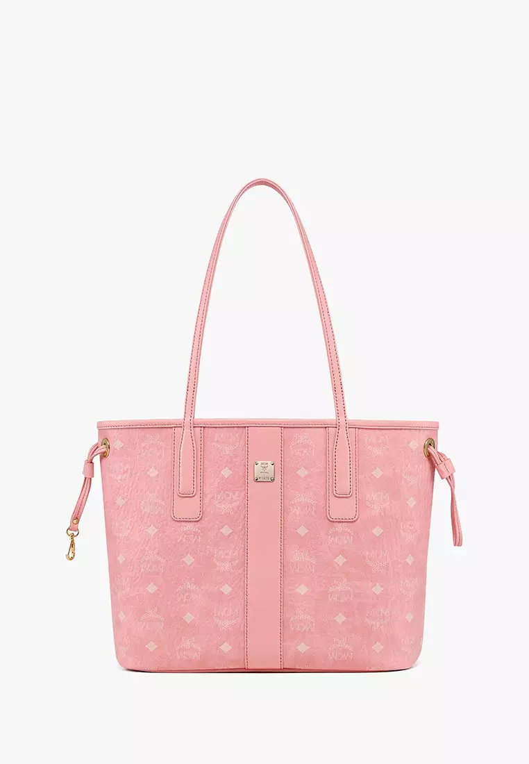 Mcm pink best sale reversible tote