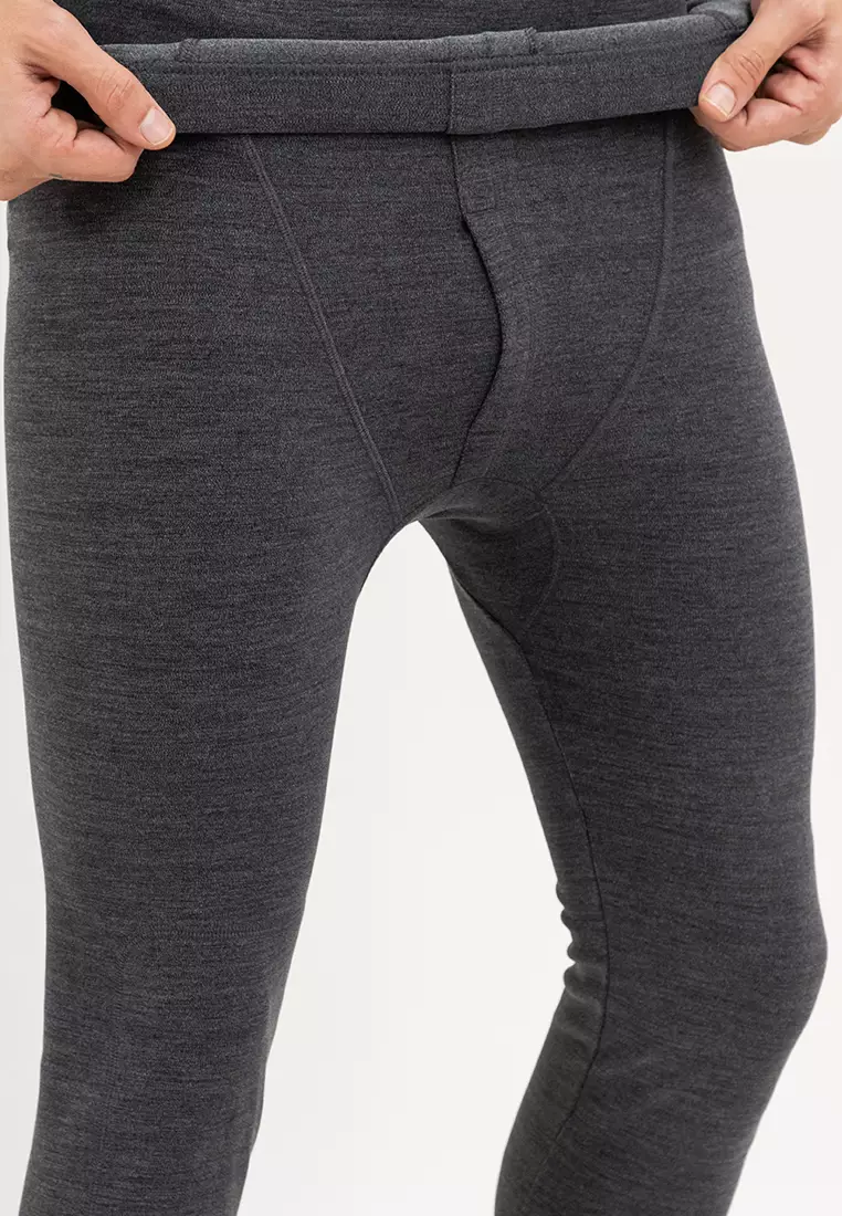 Wool Blend Double Knee Layer Thermal Bottoms