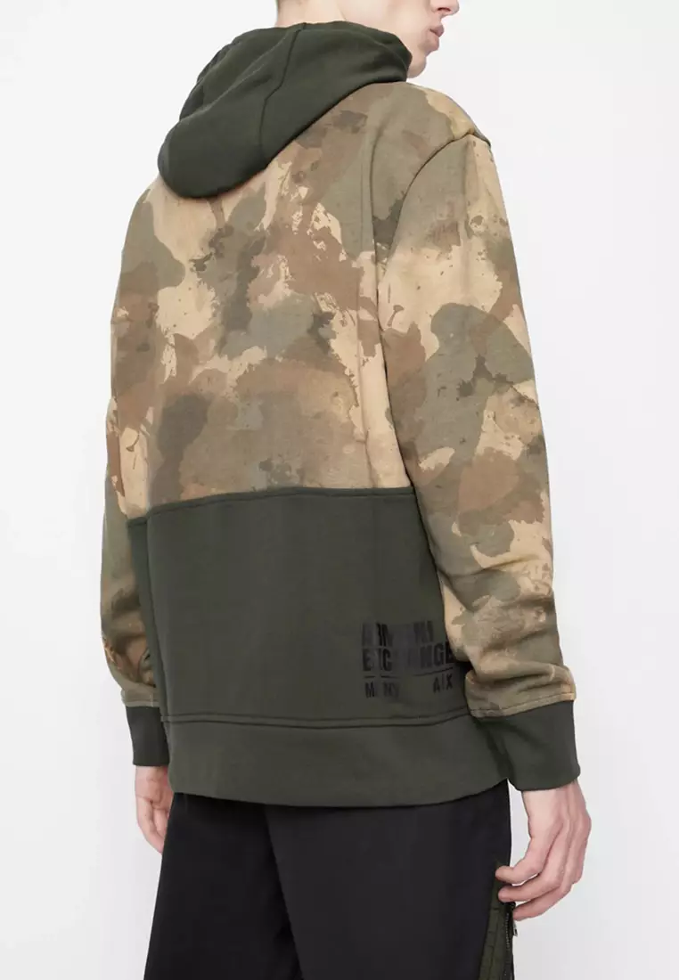 Buy Armani Exchange Organic Cotton Blend Camo Sweatshirt