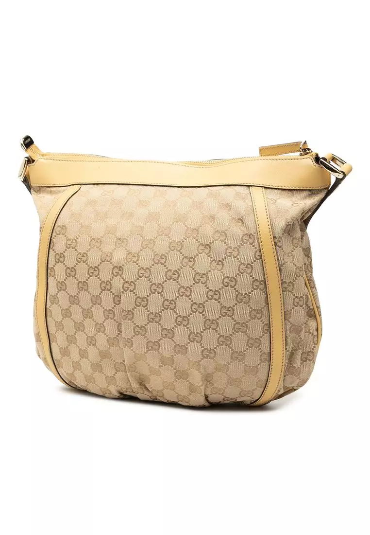 Pre-Loved Gucci Gg Canvas Abbey D Ring Crossbody