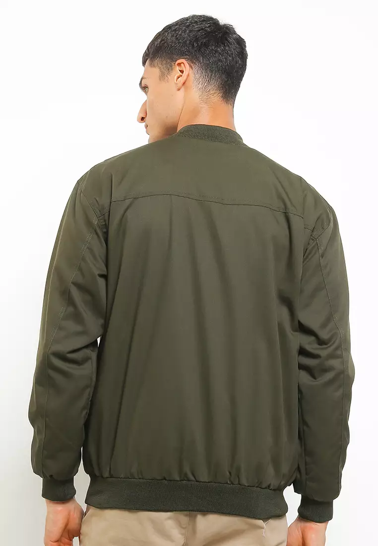 Jual GRAHANGGRA Jaket Bomber American Drill Army Green Original