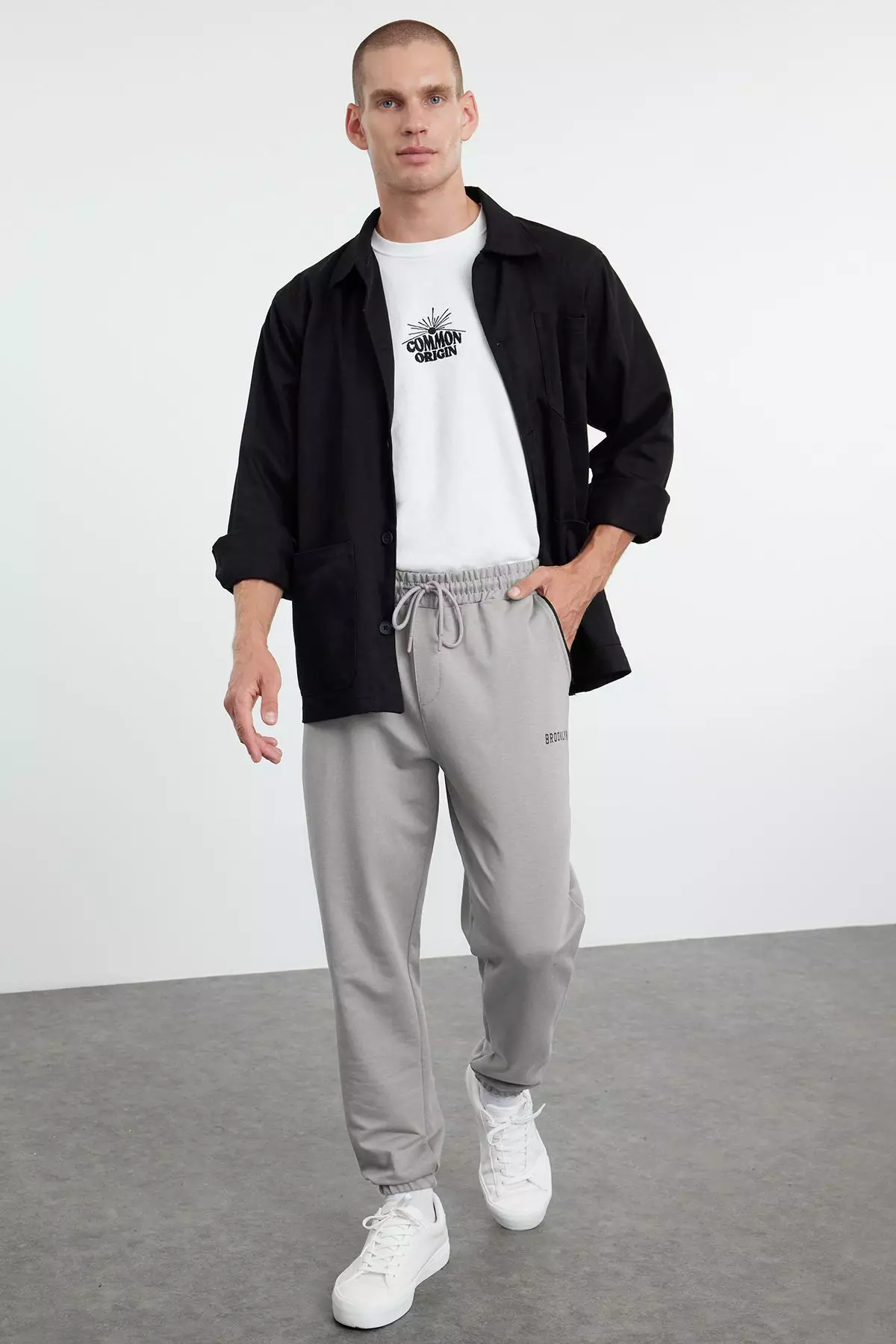 Regular Fit Text Print Sweatpants