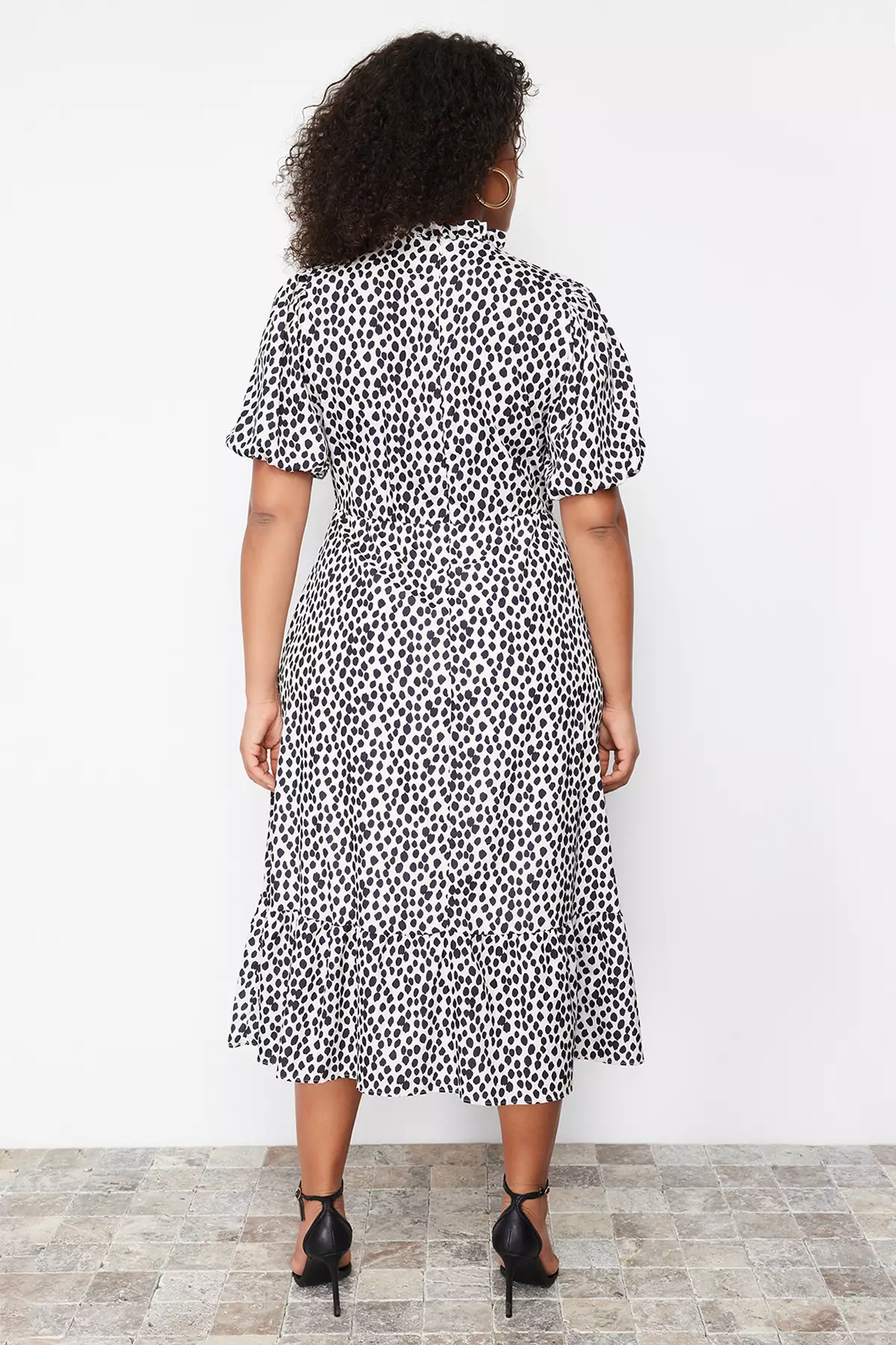Plus Size Spotted Dress