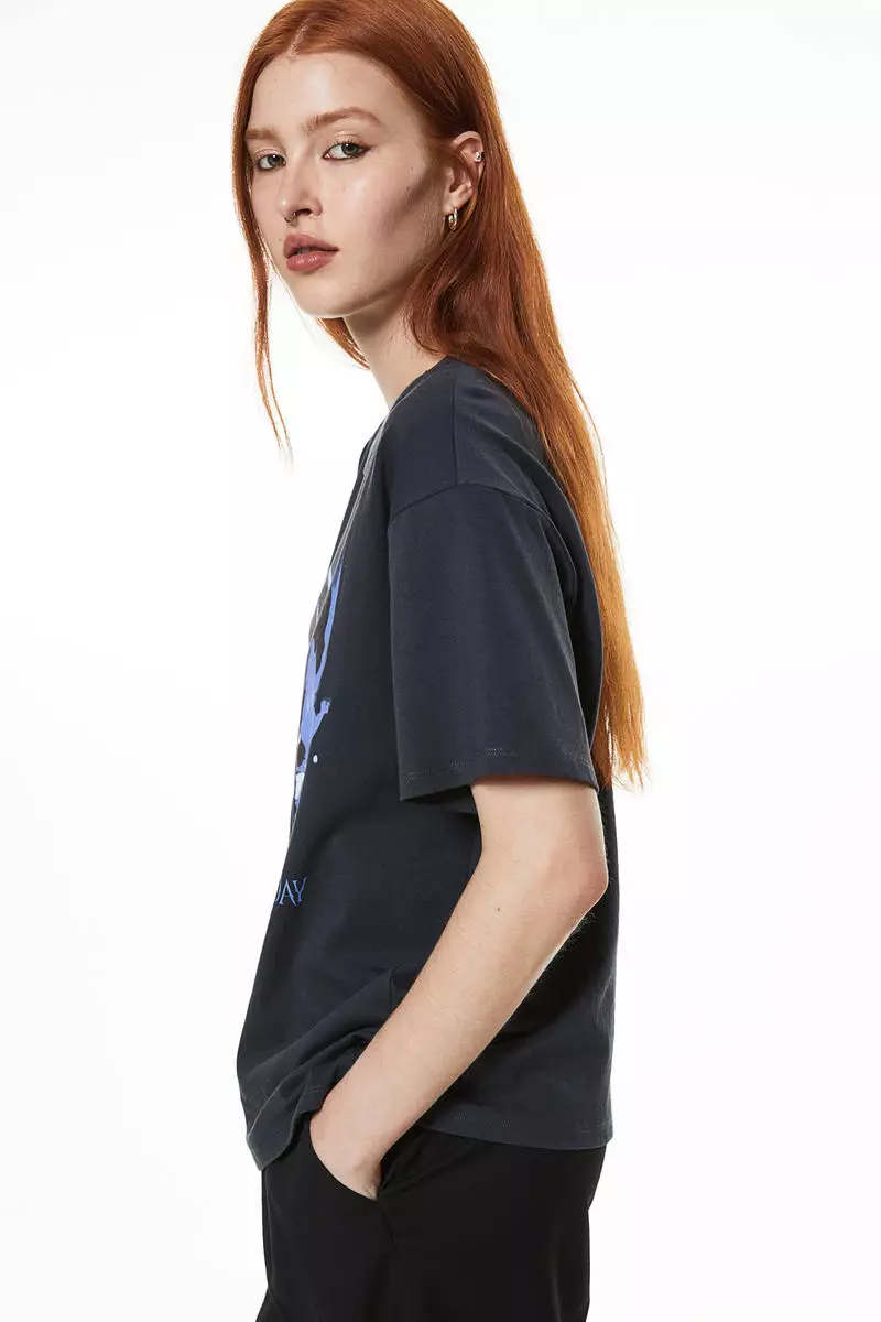 h&m oversized t shirt women's