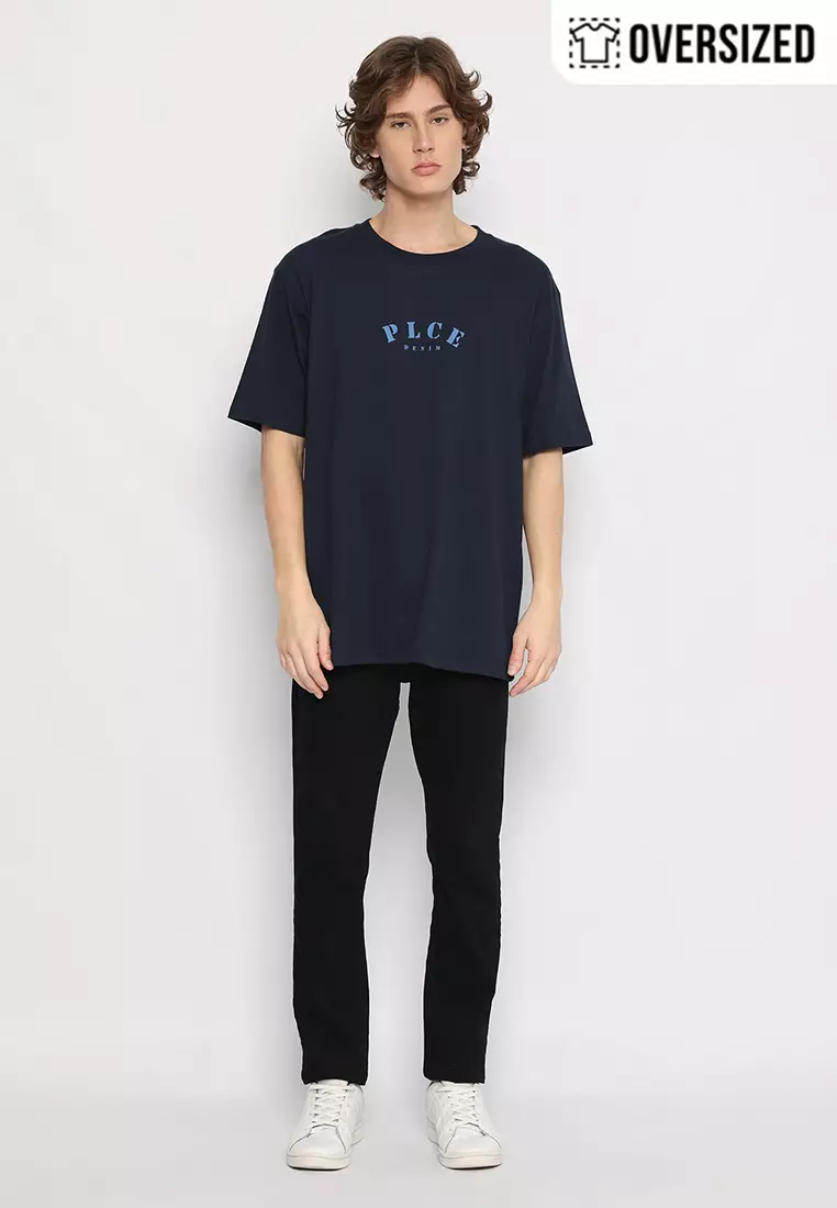 POLICE T-Shirt Cotton Oversized Pria 2079260051