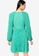 Banana Republic green Long Sleeves Pleated Mini Dress 949E2AA3B63889GS_1