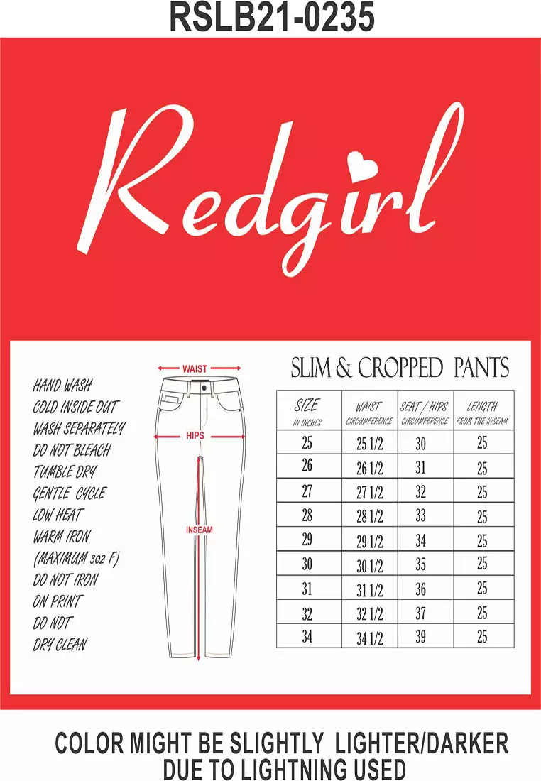 Slim And Cropped Low Waist Jeans