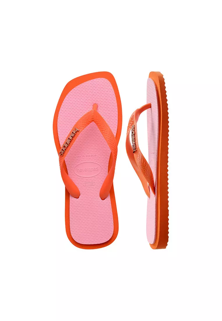 Top Square Fusion Flip Flops