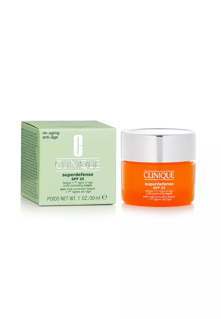 CLINIQUE - Superdefense SPF 25 Fatigue + 1st Signs Of Age Multi-Correcting Cream - Very Dry to Dry Combination 30ml/1oz
