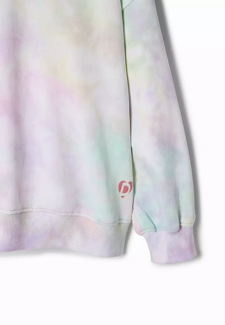 Desigual Girl Tie-dye unicorn hoodie.