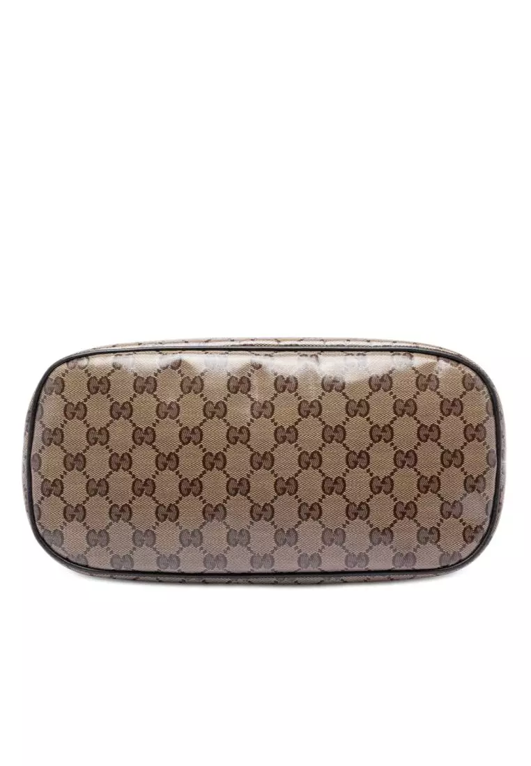 Pre-Loved Gucci Medium Gg Crystal Dome Satchel