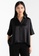ck Calvin Klein black Liquid Satin Shirt FA89AAAB9CA034GS_1
