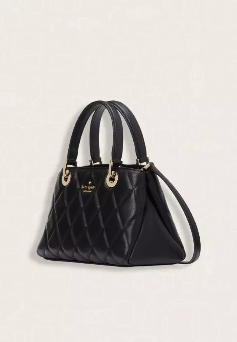 Kate Spade Carey Small Quilted Sullivan Satchel Black