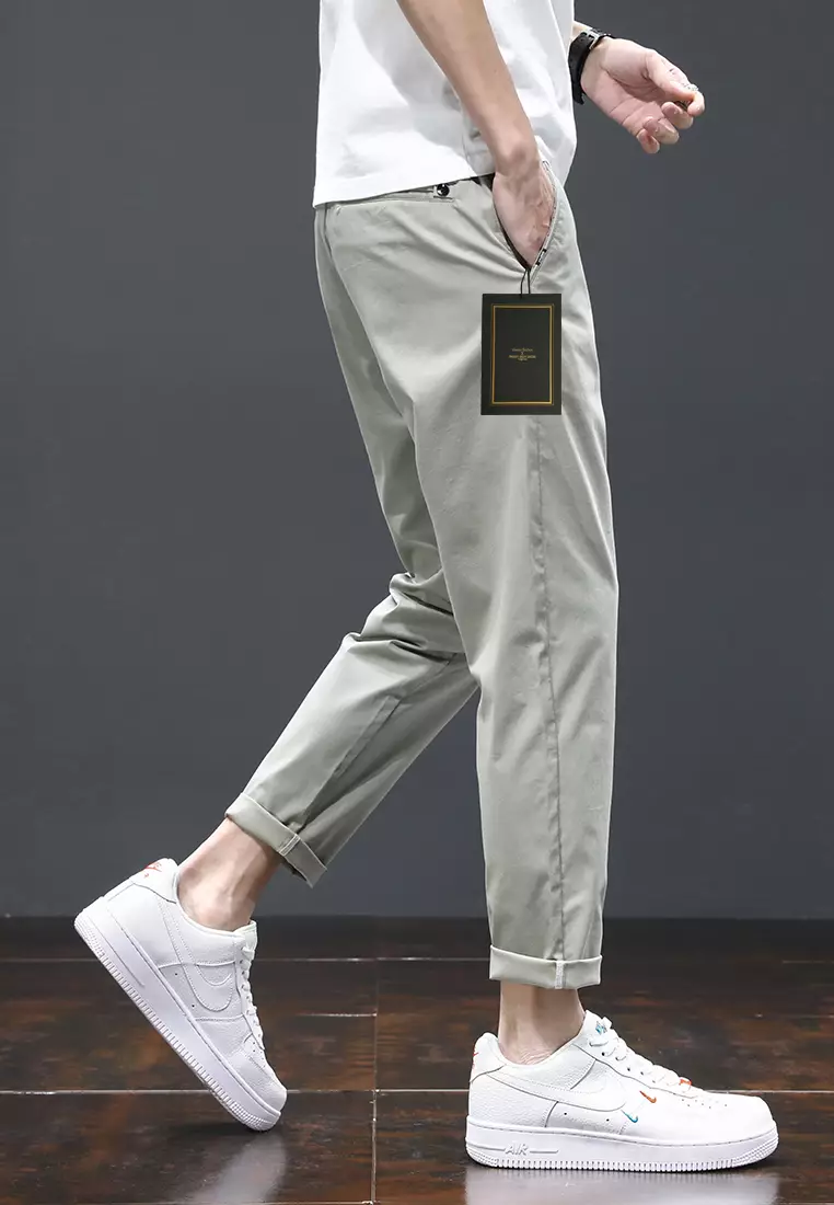 Ice Silk Feeling Cropped Pants AY-L808