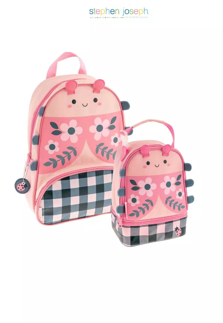 Stephen Joseph Sidekick Backpack with Lunch Pal for Kids Lady Bug