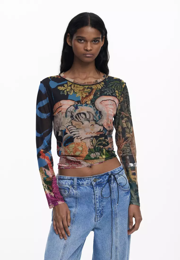 新品未使用 Desigual デシグアル ブルゾン ビーズ刺繍 レース シアー 新品未使用 Desigual デシグアル ブルゾン ビーズ刺繍 レース シアー