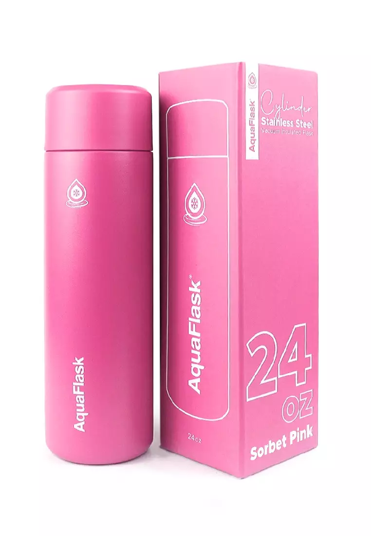 Buy Aquaflask 24oz Cylinder Bottle Sorbet Pink 2023 Online | ZALORA ...