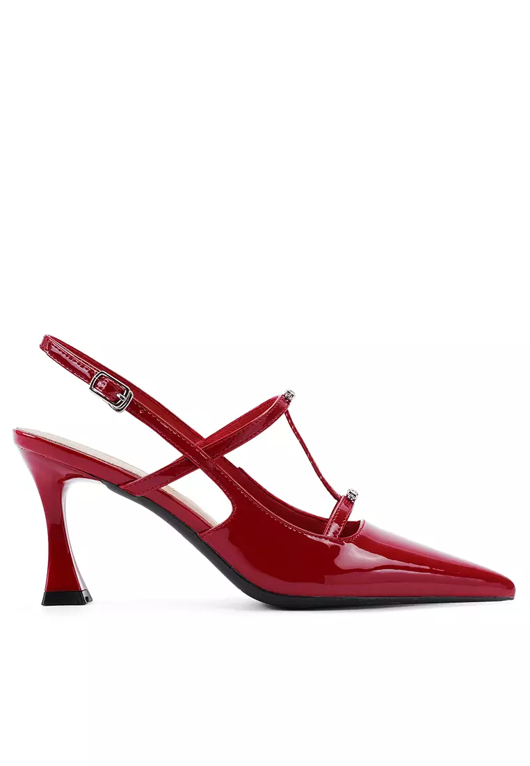 Discount on Twenty Eight Shoes  shoes - SKU: 7CM T-Strap Slingback High Heels IF73220
