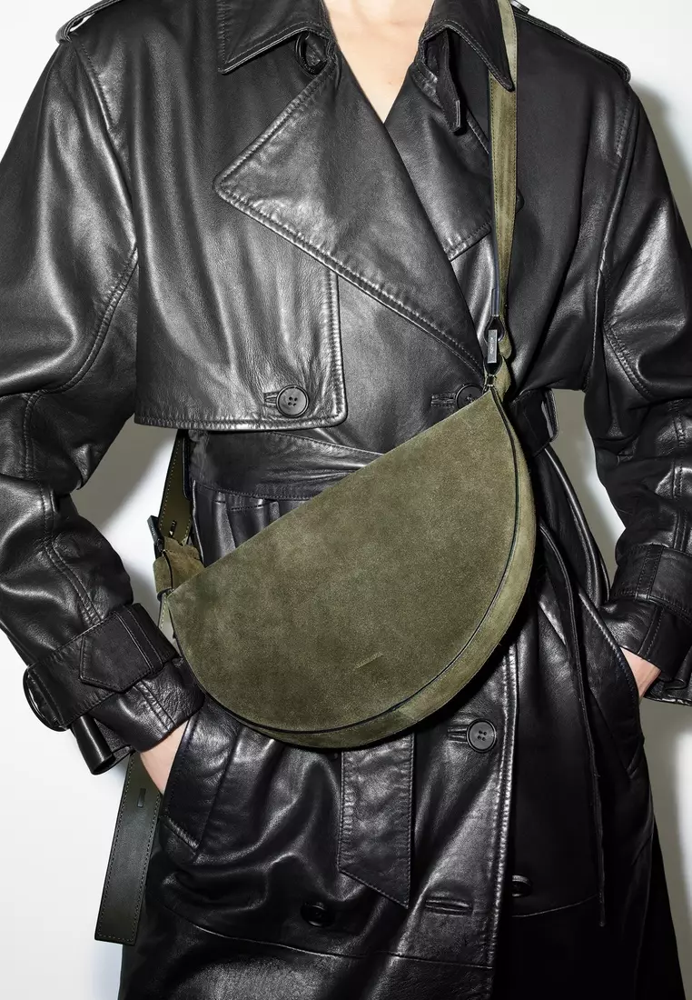 Buy AllSaints Half Moon Leather Crossbody Bag 2025 Online