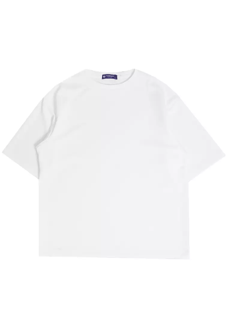 MTJ56 Kaos Oversize Distro Pria Polos Putih