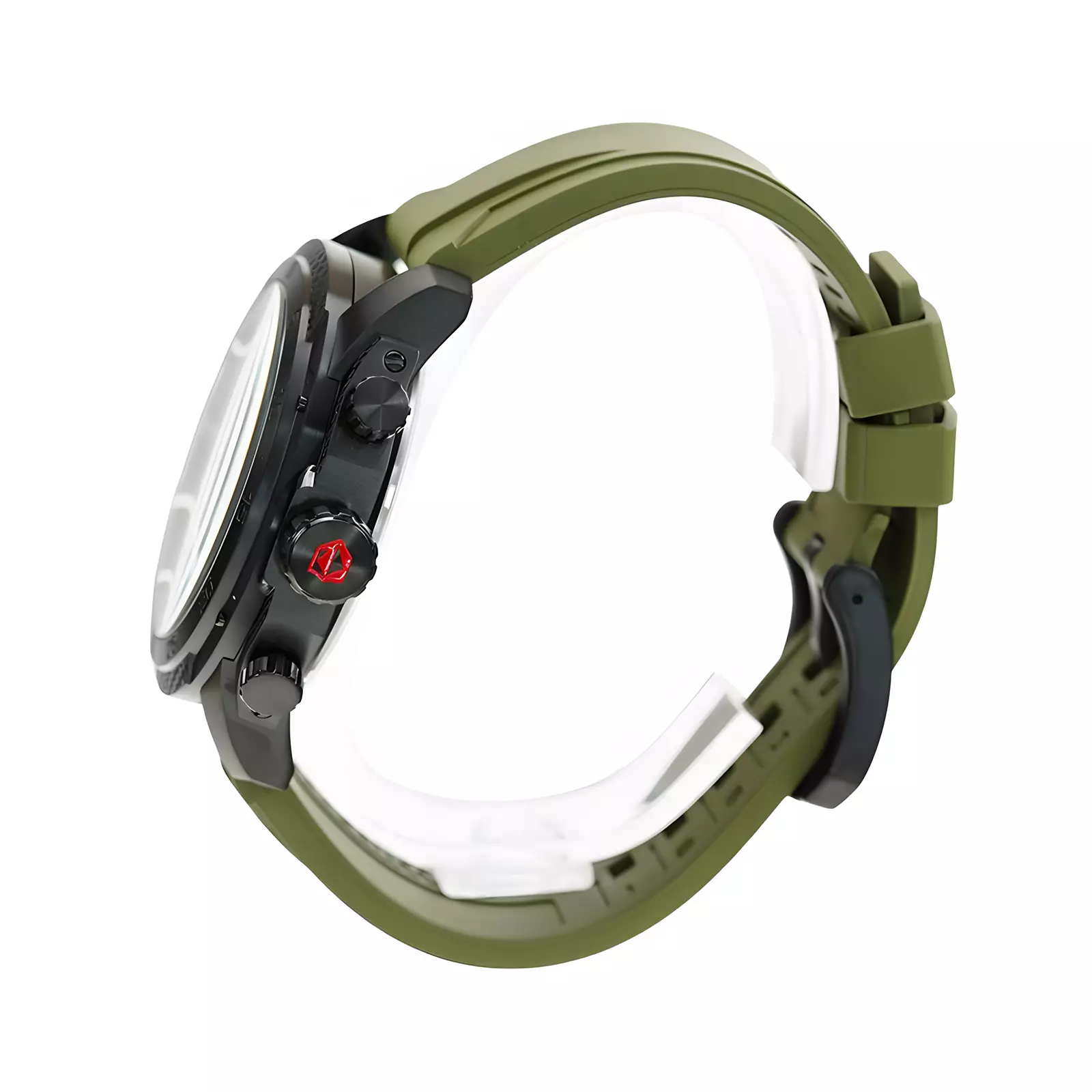 Expedition EXP - Jam Tangan Chronograph Pria - Black Green - Rubber Strap - 6810 MCRIPBAGN
