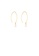 Glamorousky white 925 Sterling Silver Plated  Gold Simple Elegant Geometric Imitation Pearl Earrings ACAFBACD92A58AGS_1