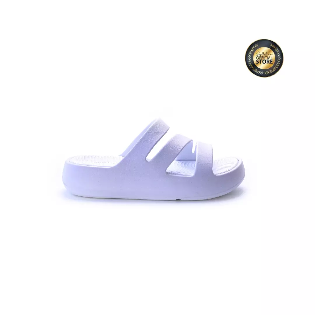 ZANDILAC - SANDAL WANITA DEWASA CH220616WD - PUTIH full karet
