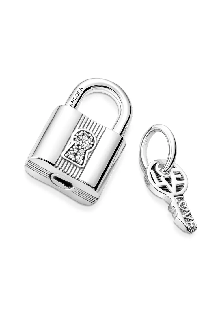 Pandora Padlock and Key Dangle Charm