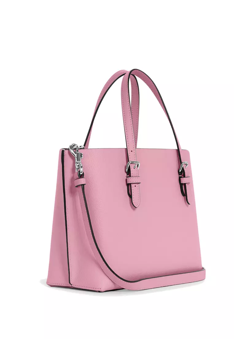 Pink coach tote discount purse