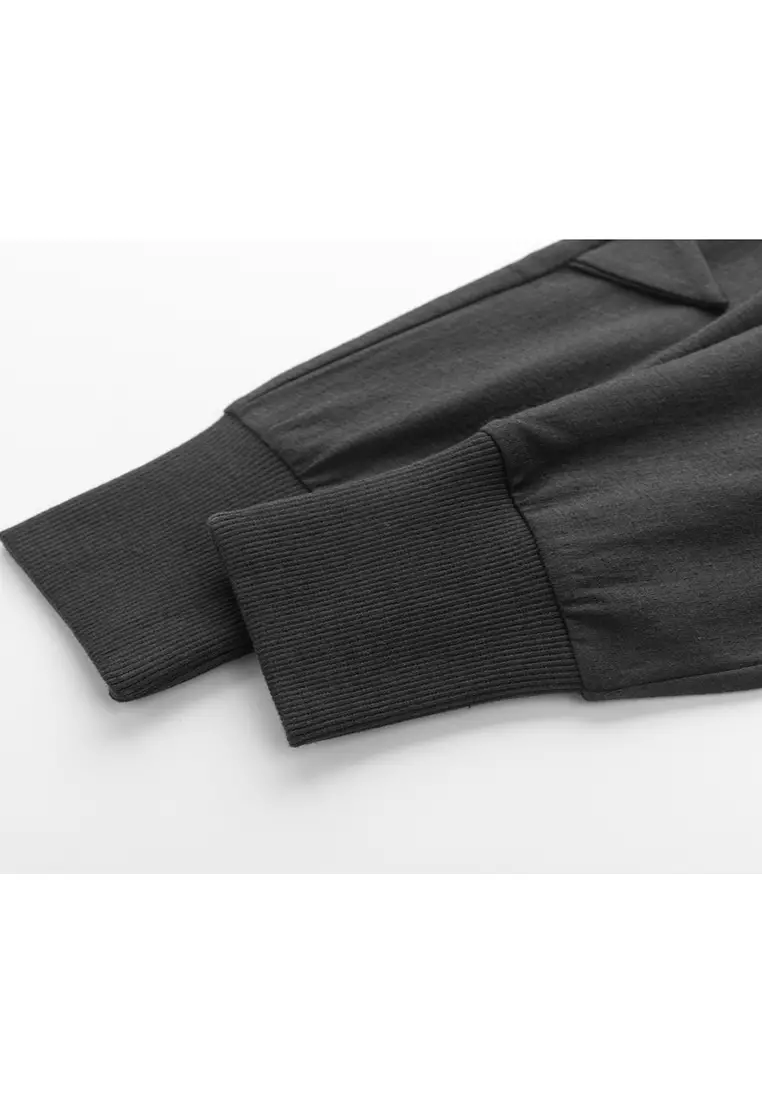 男小童休闲针织裤立体装饰长裤