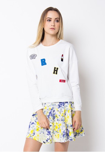 RH Patches White Sweater