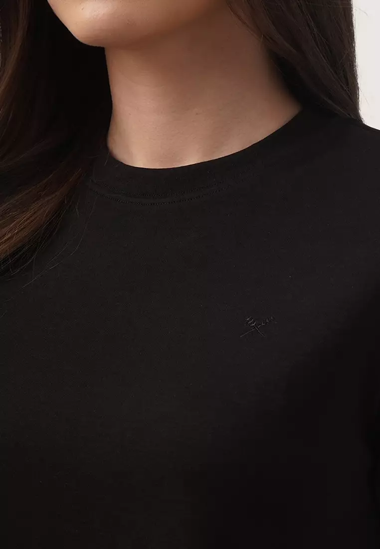 Interlock T-Shirt With Side Slit