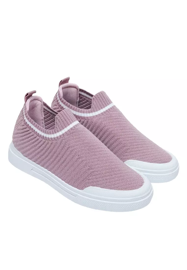 Dr. Kevin Sepatu Olahraga Wanita Sneakers Flyknit Slip On 589-059
