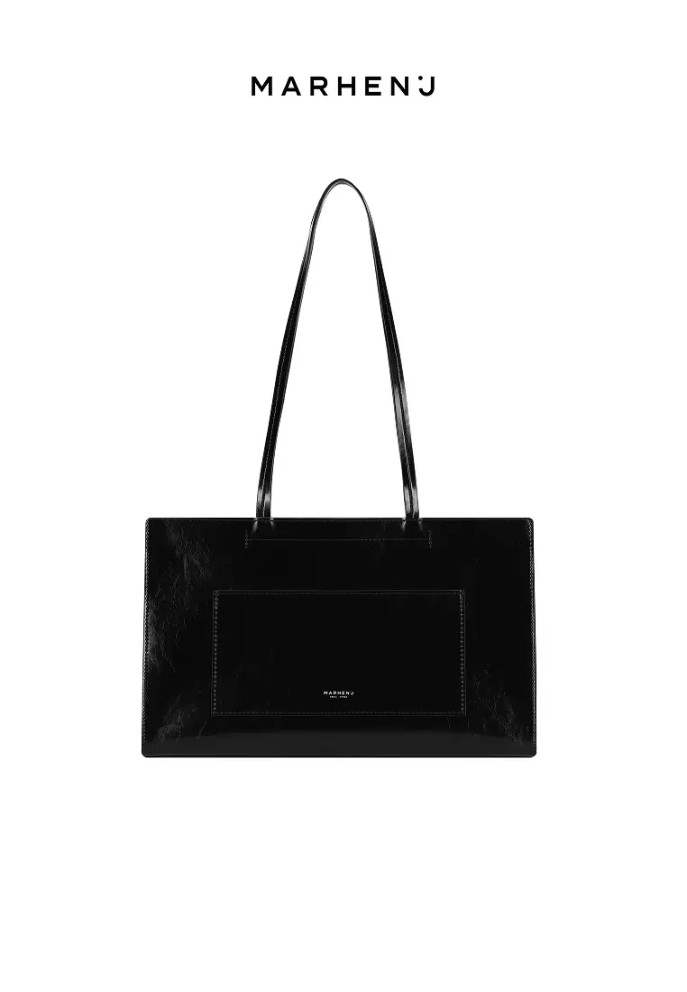 MAYA Vegan Leather Shoulder Bag Black
