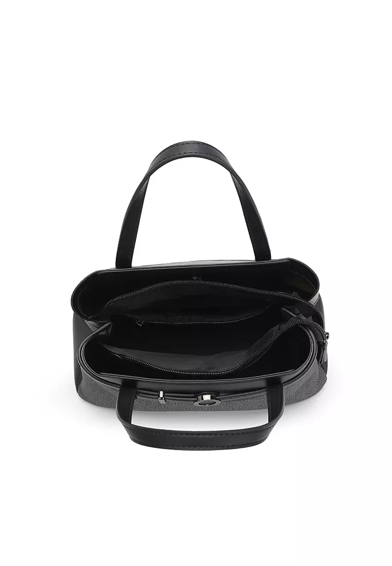 Women's Top Handle Bag / Sling Bag / Crossbody Bag / Shoulder Bag (Tas Tangan Wanita / Tas Selempang Wanita / Tas Bahu Wanita) - Hitam