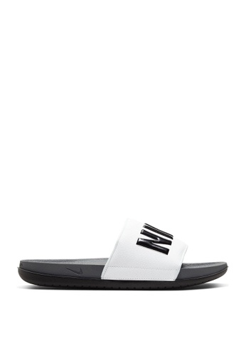 mens grey nike slides