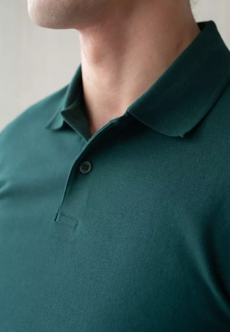 Kale Park Bottle Green/ Kaos Polo Pria Lengan Pendek Kerah / Polo Shirt Slim Fit