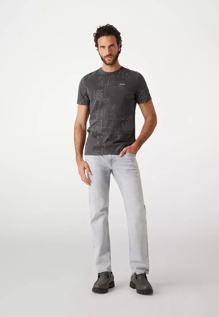 Shortsleeves Crew Neck Lasered Aop Tee