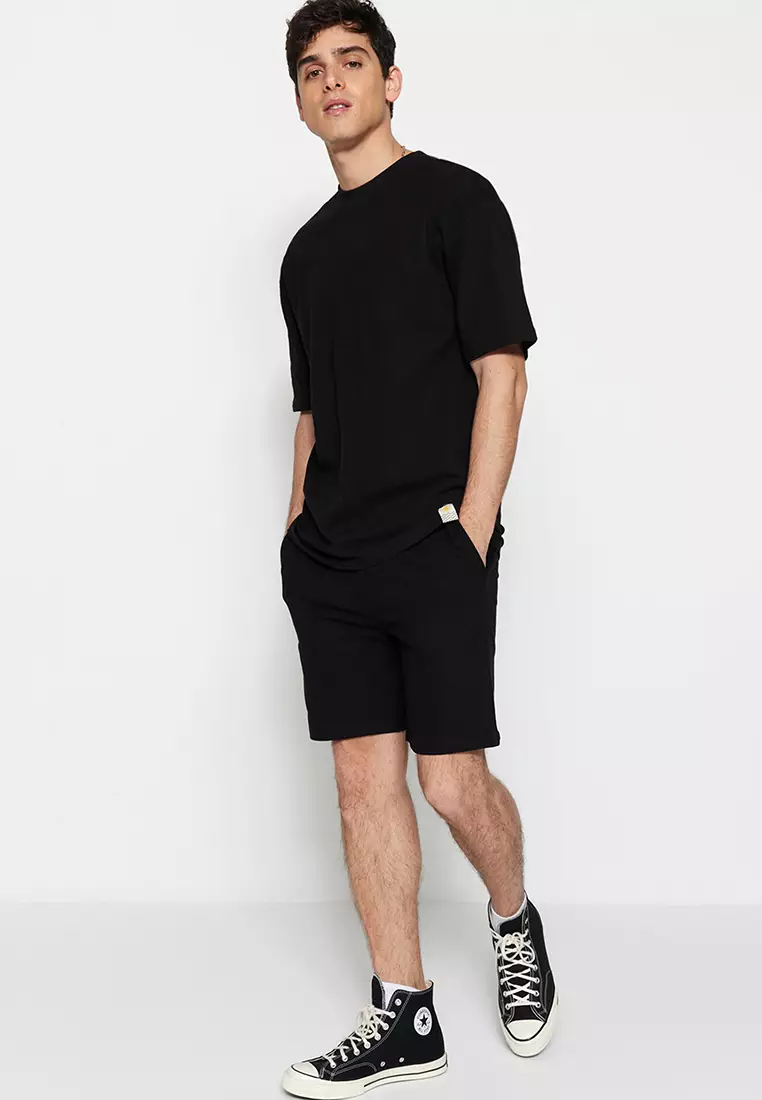 Textured Bermuda Shorts