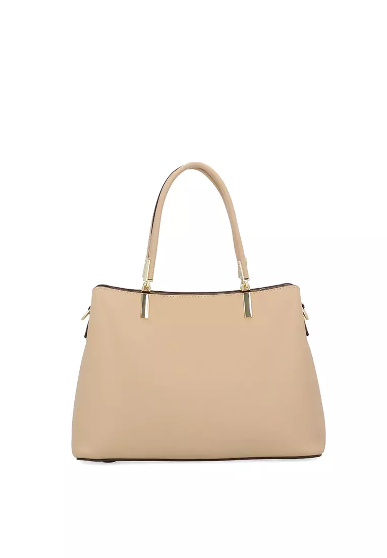 CR Marcella Monogram Top Handle Bag - Khaki