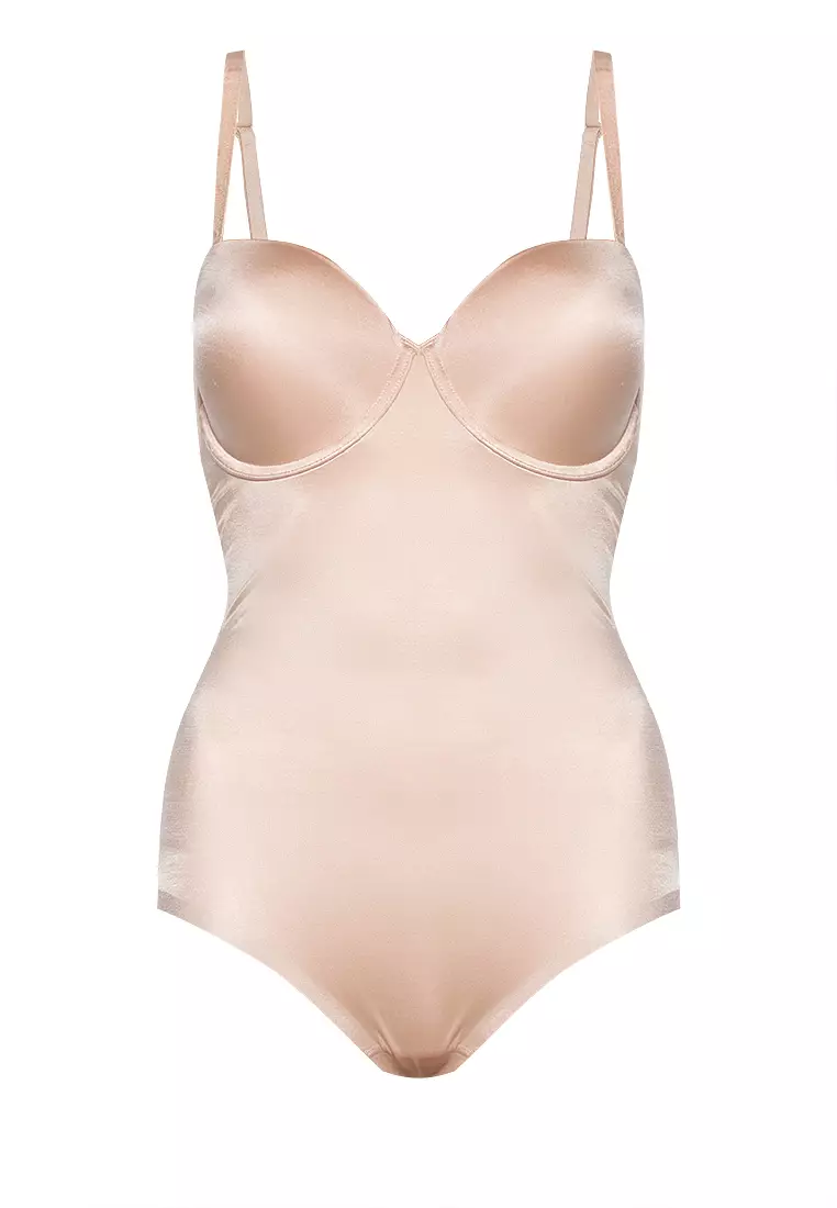 The Suit Your Fancy Strapless Cupped Bodysuit By Spanx In