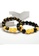 YOUNIQ black and gold YOUNIQ 24K Premium Gold Pixiu Black Stone Lucky Fortune Men Bracelet A7A86AC55AE377GS_5